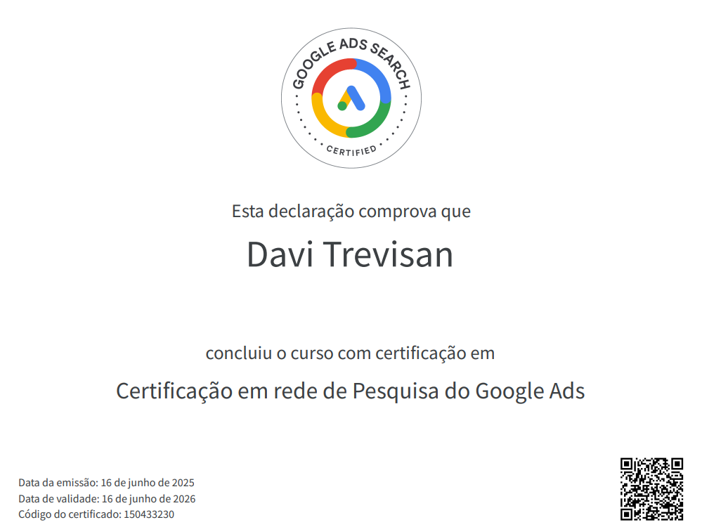 Rede de Pesquisa do Google ADS